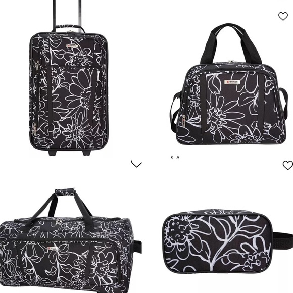 TAG Freehold 4-Piece Softside Spinner Luggage Softside Luggage Set suitcase - Picture 1 of 12